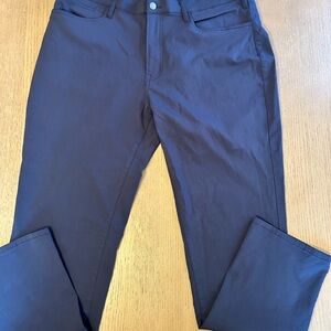 Jos A Bank Traveler Pants 38x32 Blue Tailored Fit Stretch Performance